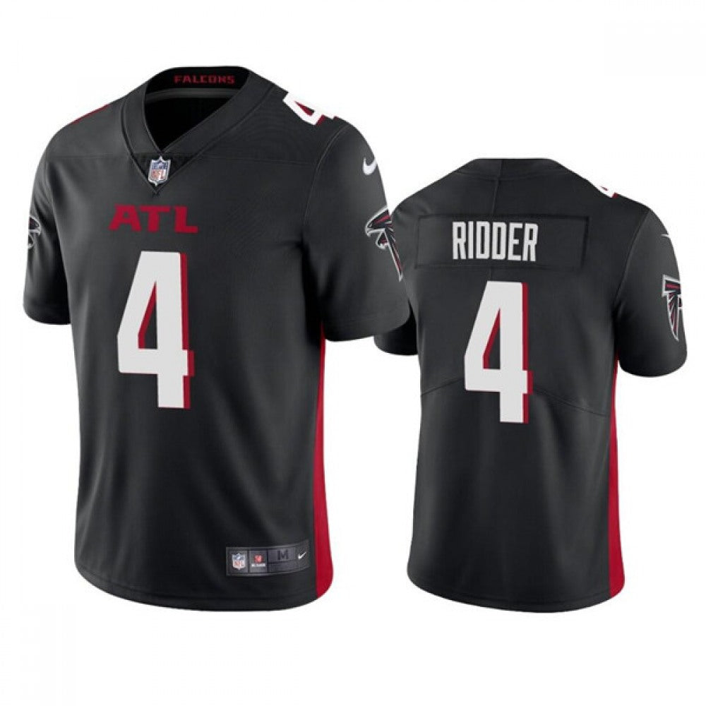 Men's Atlanta Falcons #4 Desmond Ridder Black Vapor Untouchable Limited Stitched Jersey 