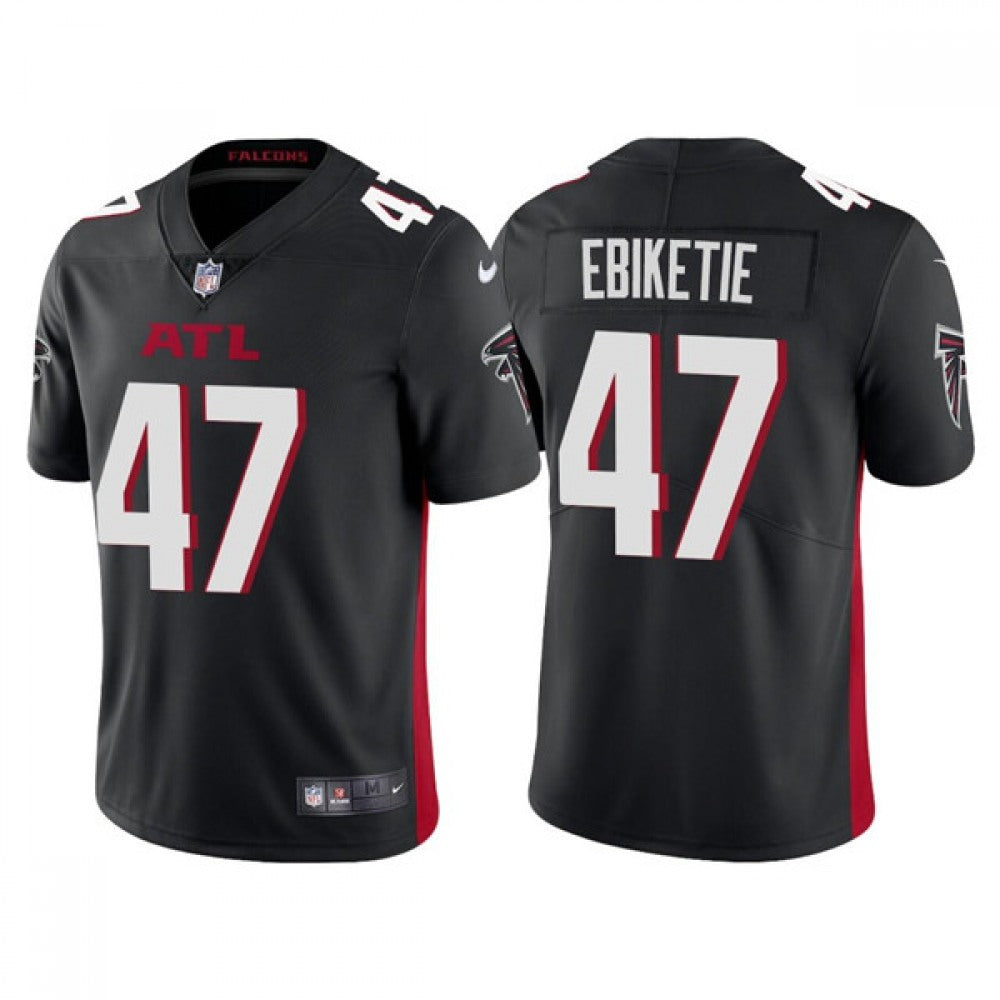 Men's Atlanta Falcons #47 Arnold Ebiketie Black Vapor Untouchable Limited Stitched Jersey 