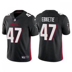 Men's Atlanta Falcons #47 Arnold Ebiketie Black Vapor Untouchable Limited Stitched Jersey 