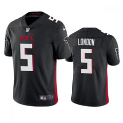 Men's Atlanta Falcons #5 Drake London Black NFL Draft Vapor Untouchable Limited Stitched Jersey 