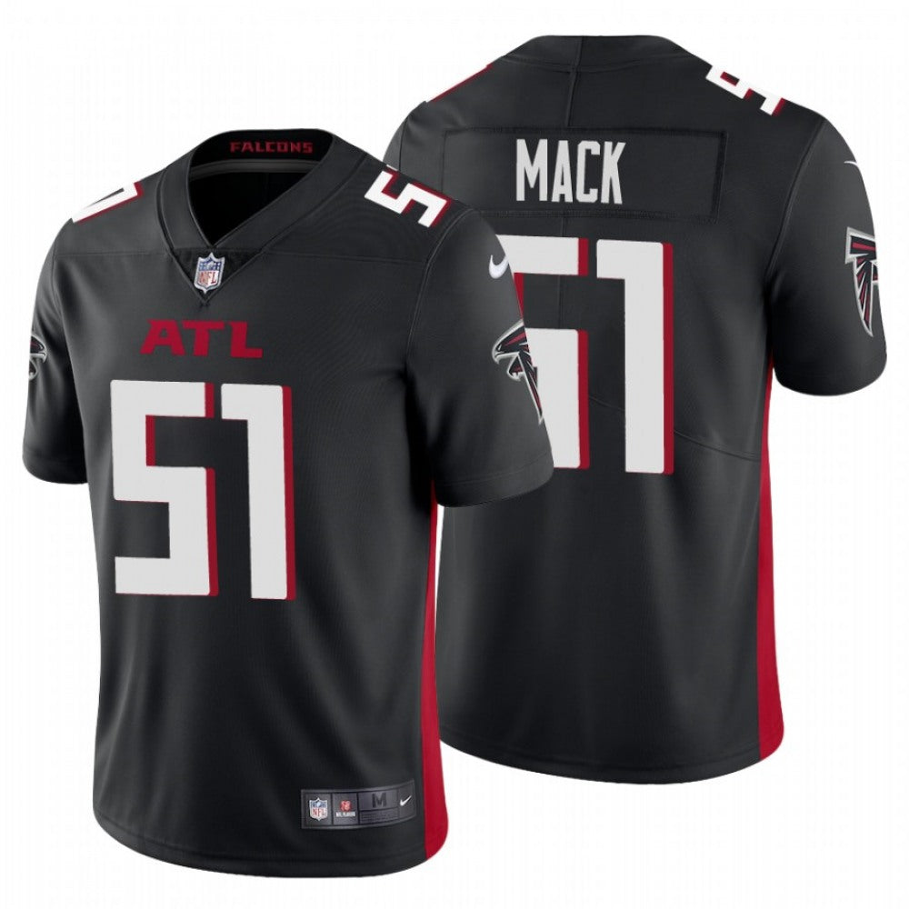 Men's Atlanta Falcons #51 Alex Mack New Black Vapor Untouchable Limited Stitched Jersey 