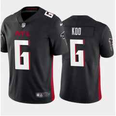 Men's Atlanta Falcons #6 Younghoe Koo New Black Vapor Untouchable Limited Stitched Jersey 