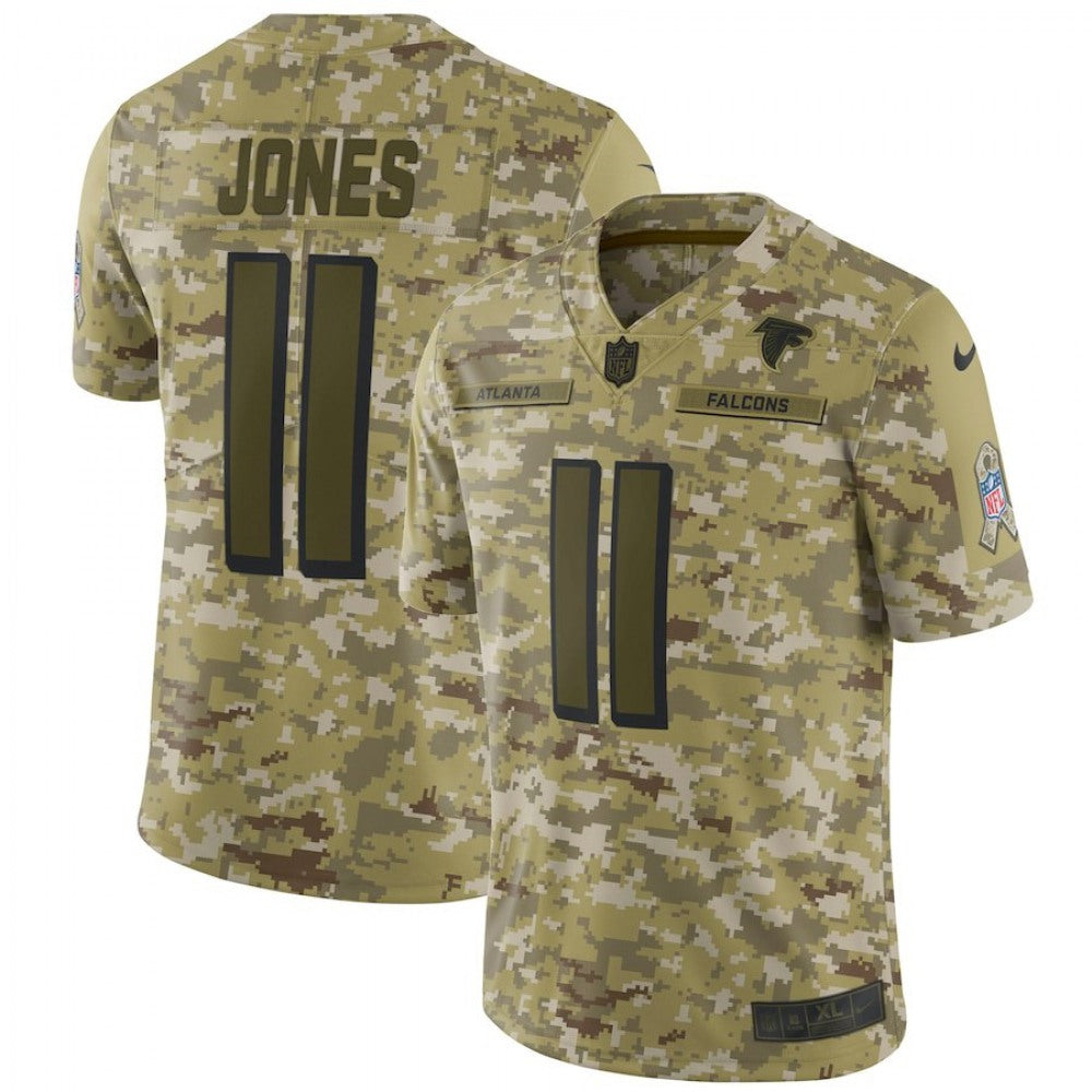 Men's Atlanta Falcons #11 Julio Jones 2018 Camo Salute to Service Limited Stitched NFL Jersey 