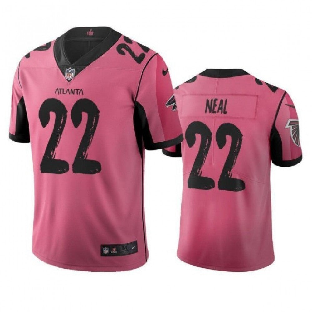 Men's Atlanta Falcons #22 Keanu Neal Pink City Edition Jersey 