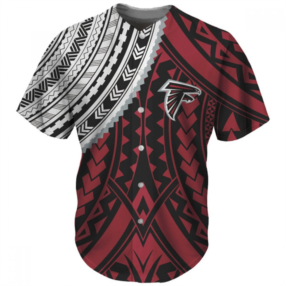 Men's Atlanta Falcons Red Baseball Jersey 