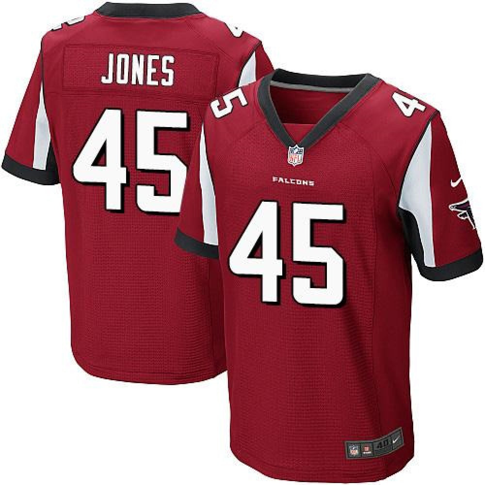 Falcons #45 Deion Jones Red Team Color Men's Stitched NFL Elite Jersey 