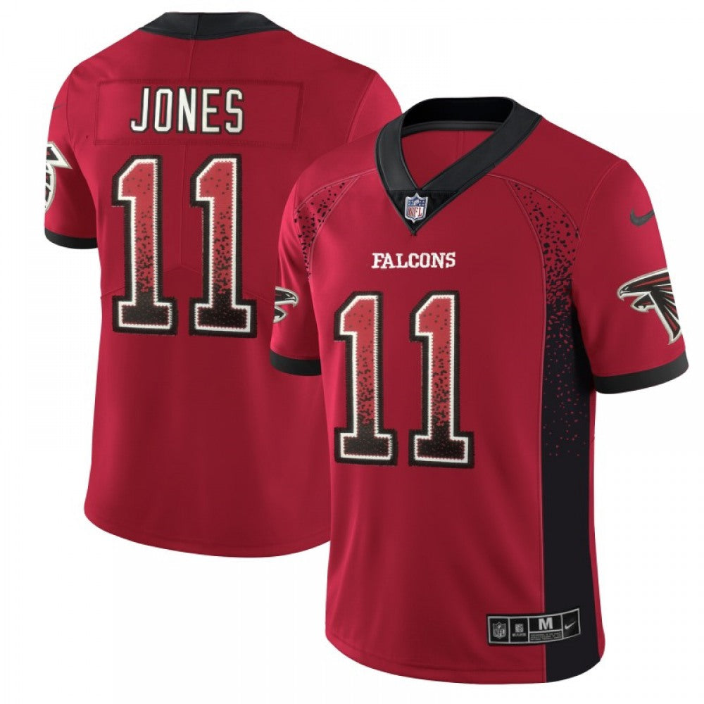 Men's Atlanta Falcons #11 Julio Jones Red 2018 Drift Fashion Color Rush Limited Stitched NFL Jersey 