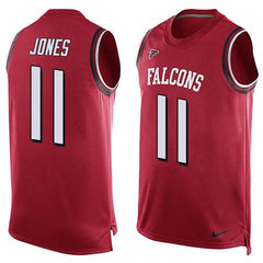 Falcons #11 Julio Jones Red Team Color Men's Stitched NFL Limited Tank Top Jersey 