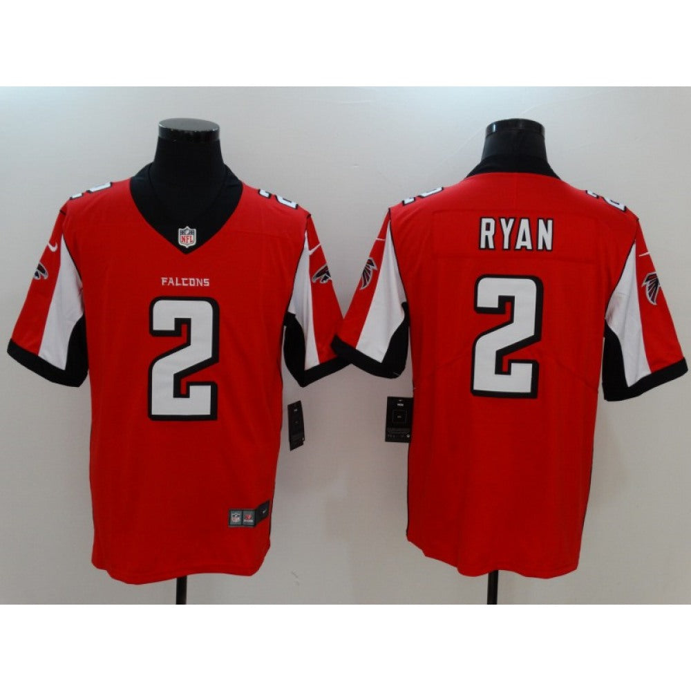 Men's Atlanta Falcons #2 Matt Ryan Red Vapor Untouchable Player Limited Jersey 