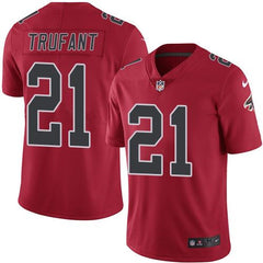 Falcons #21 Desmond Trufant Red Men's Stitched NFL Limited Rush Jersey 