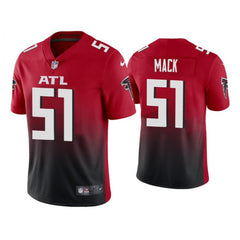 Men's Atlanta Falcons #51 Alex Mack New Red Vapor Untouchable Limited Stitched Jersey 