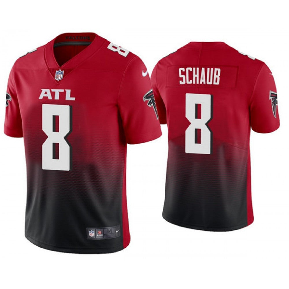Men's Atlanta Falcons #8 Matt Schaub 2020 Red 2nd Alternate Vapor Limited NFL Stitched Jersey 