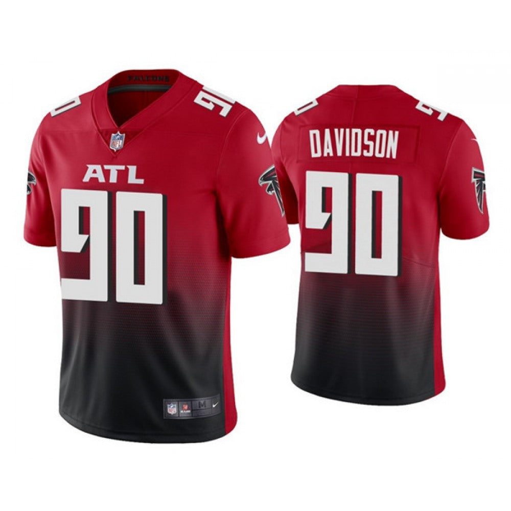 Men's Atlanta Falcons #90 Marlon Davidson New Red Vapor Untouchable Limited Stitched Jersey 