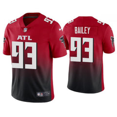 Men's Atlanta Falcons #93 Allen Bailey 2020 Red 2nd Alternate Vapor Limited NFL Stitched NFL Jersey 