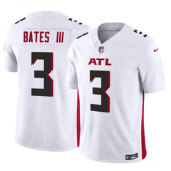 Men's Atlanta Falcons #3 Jessie Bates III White 2023 F.U.S.E. Vapor Untouchable Limited Stitched Football Jersey 