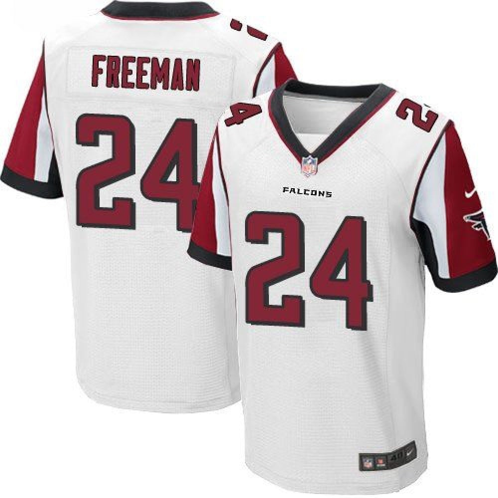 Falcons #24 Devonta Freeman White Men's Stitched NFL Elite Jersey 