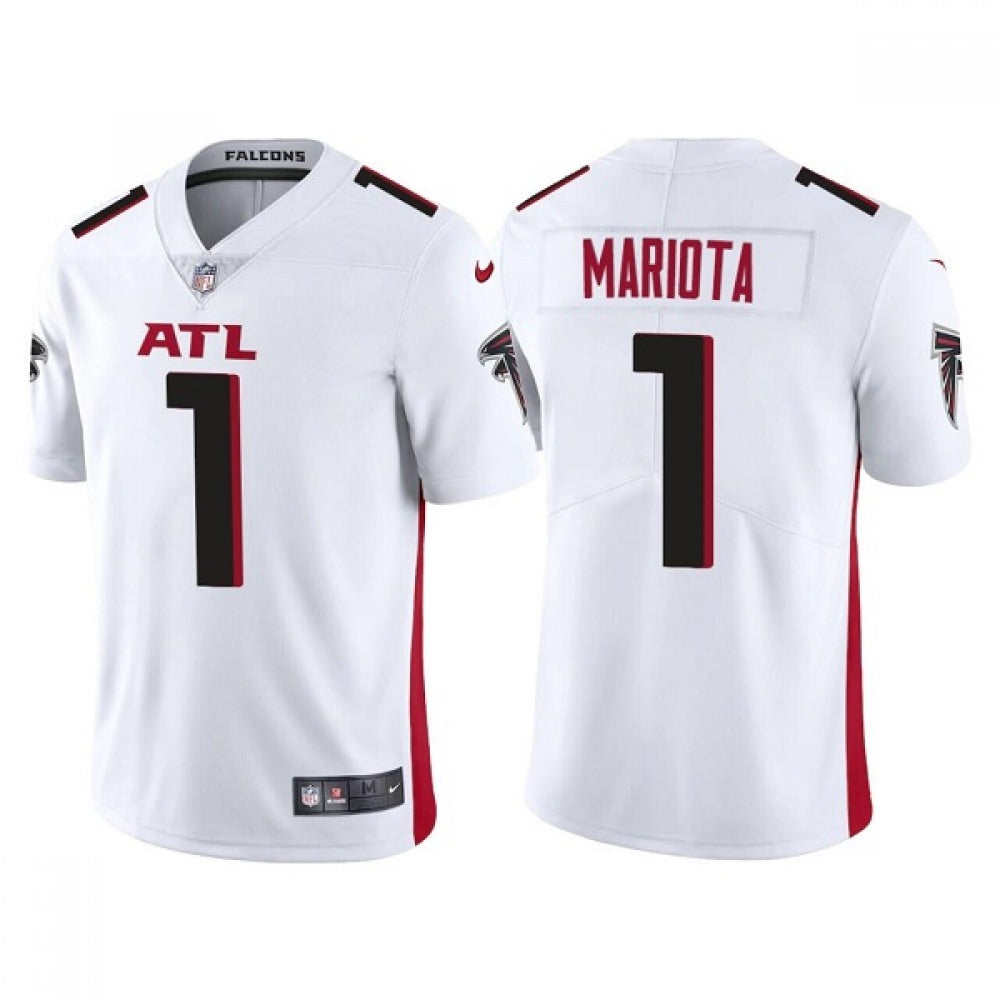 Men's Atlanta Falcons #1 Marcus Mariota White Vapor Untouchable Limited Stitched Jersey 