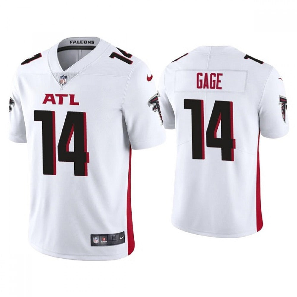 Men's Atlanta Falcons #14 Russell Gage White Vapor Untouchable Limited Stitched Jersey 