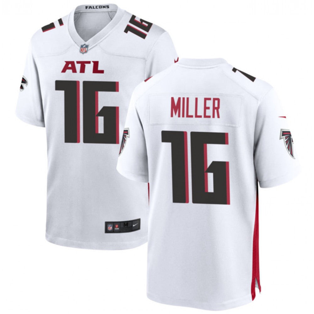 Men's Atlanta Falcons #16 Scott Miller White Limited Stitched Football Game Jersey 