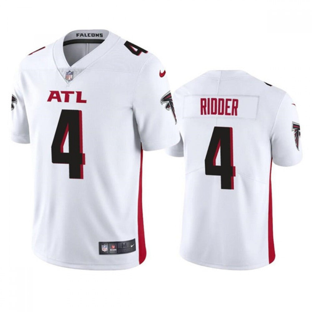 Men's Atlanta Falcons #4 Desmond Ridder White Vapor Untouchable Limited Stitched Jersey 