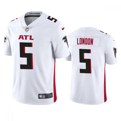 Men's Atlanta Falcons #5 Drake London White NFL Draft Vapor Untouchable Limited Stitched Jersey 