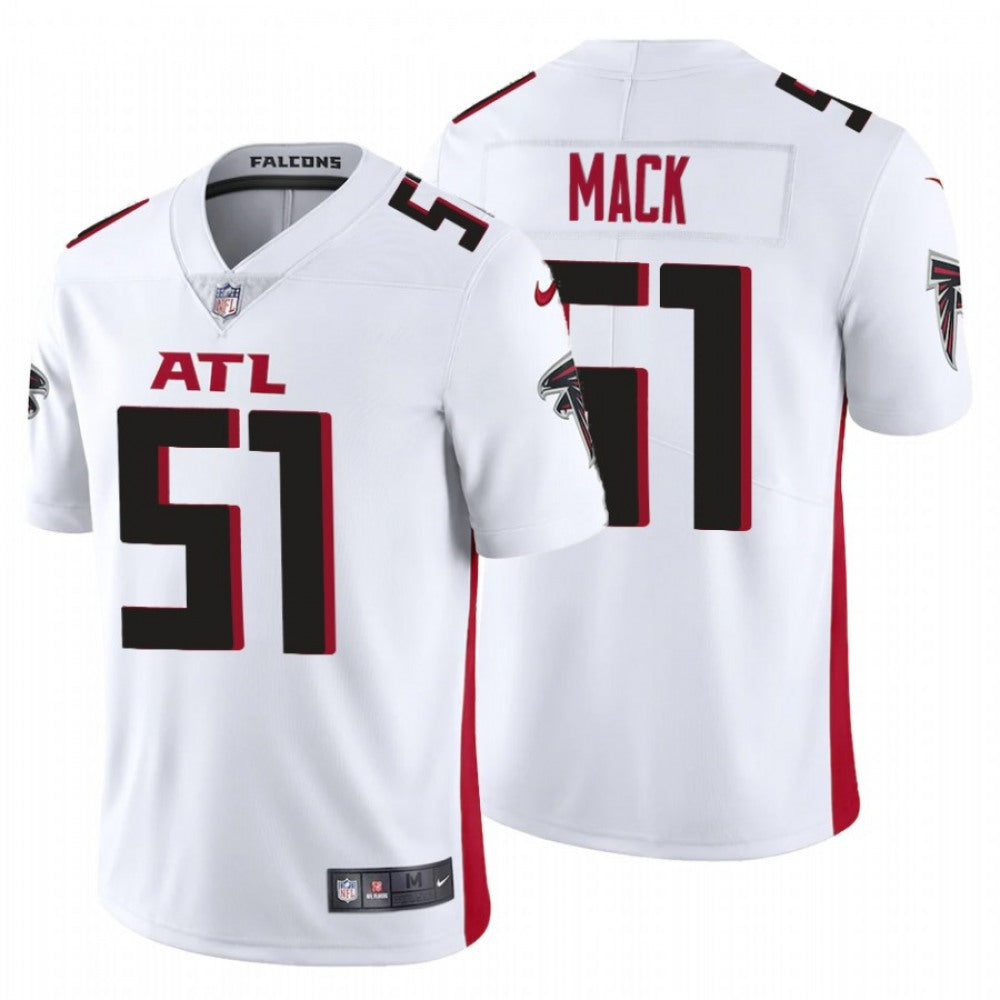 Men's Atlanta Falcons #51 Alex Mack New White Vapor Untouchable Limited Stitched Jersey 