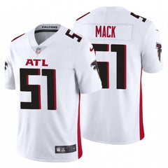 Men's Atlanta Falcons #51 Alex Mack New White Vapor Untouchable Limited Stitched Jersey 