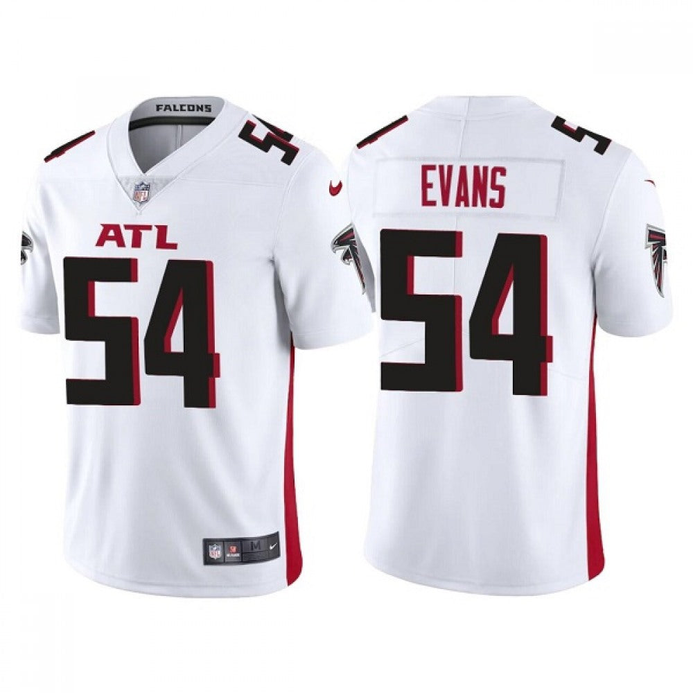 Men's Atlanta Falcons #54 Rashaan Evans White Vapor Untouchable Limited Stitched Jersey 