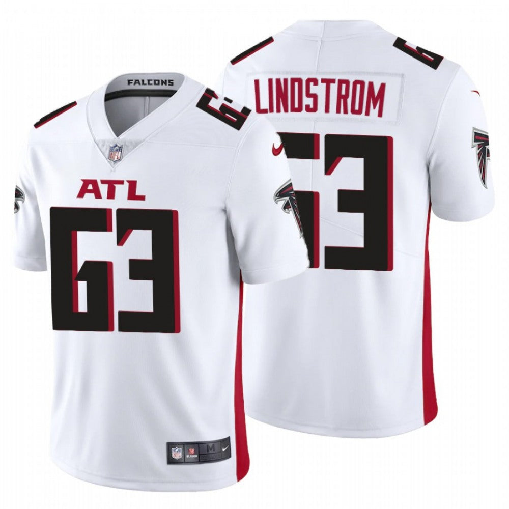 Men's Atlanta Falcons #63 Chris Lindstrom New White Vapor Untouchable Limited Stitched NFL Jersey 