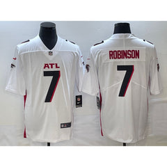 Men's Atlanta Falcons #7 Bijan Robinson White 2023 Draft Vapor Untouchable Limited Stitched Football Jersey 