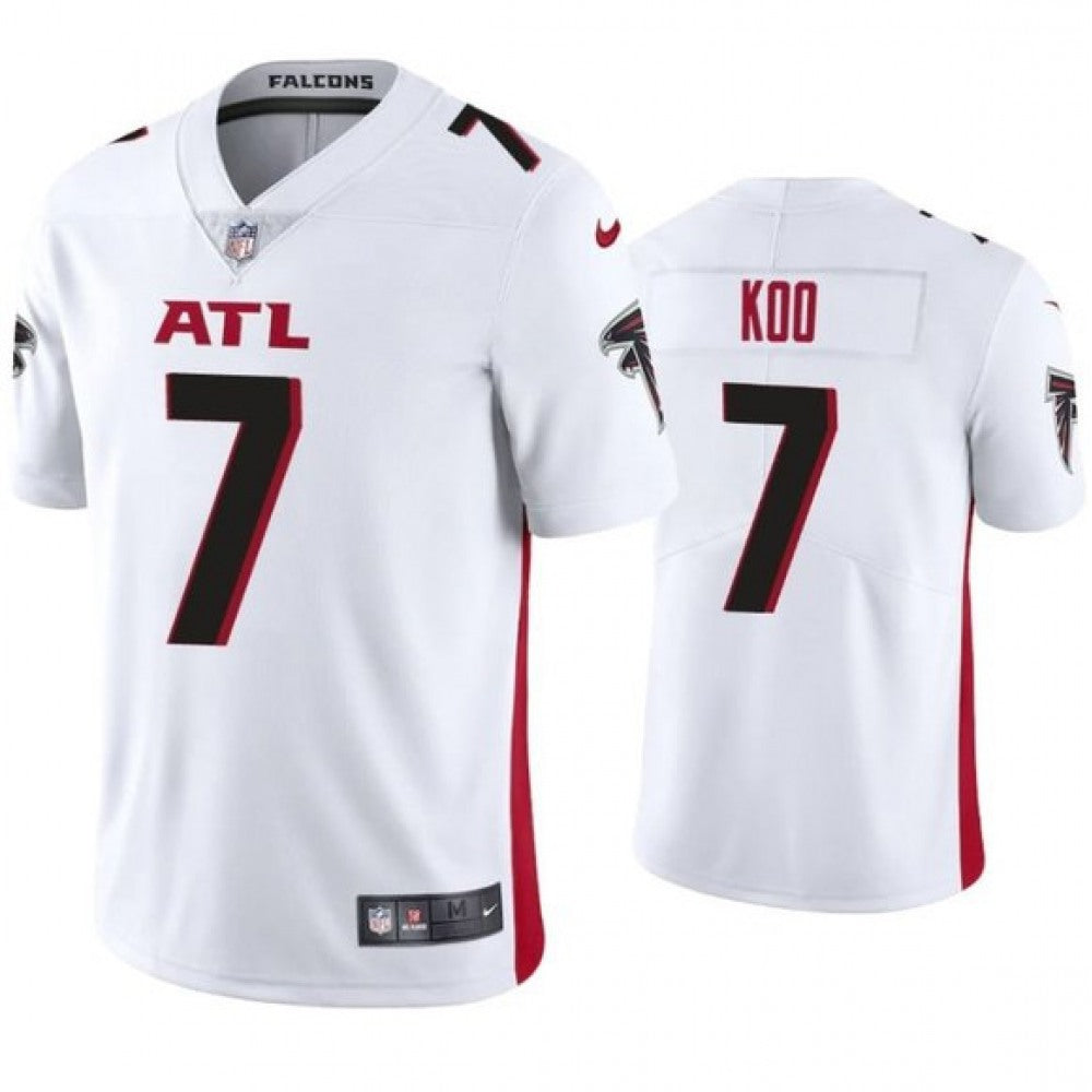Men's Atlanta Falcons #7 Younghoe Koo New White Vapor Untouchable Limited Stitched Jersey 