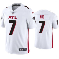 Men's Atlanta Falcons #7 Younghoe Koo New White Vapor Untouchable Limited Stitched Jersey 