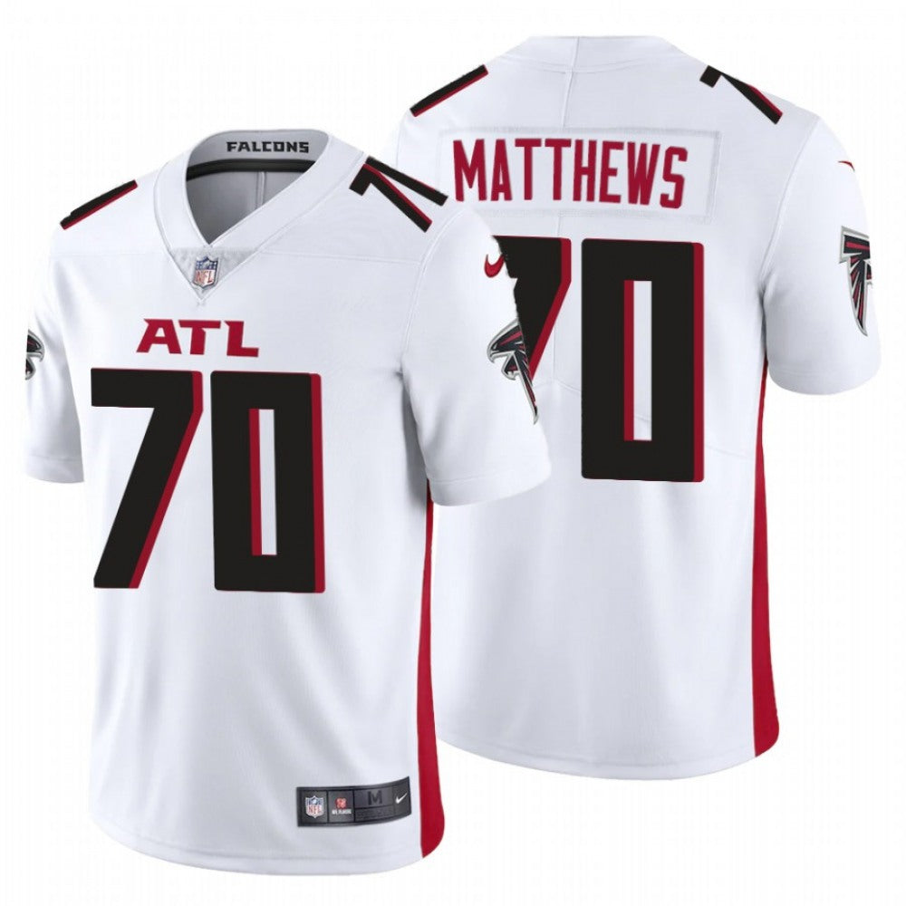 Men's Atlanta Falcons #70 Jake Matthews New White Vapor Untouchable Limited Stitched Jersey 