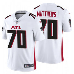 Men's Atlanta Falcons #70 Jake Matthews New White Vapor Untouchable Limited Stitched Jersey 