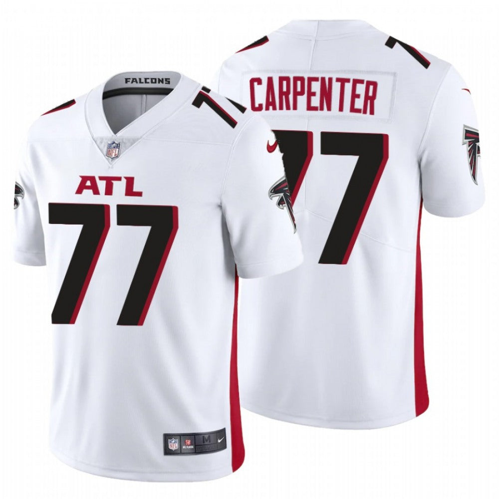 Men's Atlanta Falcons #77 James Carpenter New White Vapor Untouchable Limited Stitched Jersey 