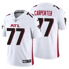 Men's Atlanta Falcons #77 James Carpenter New White Vapor Untouchable Limited Stitched Jersey 