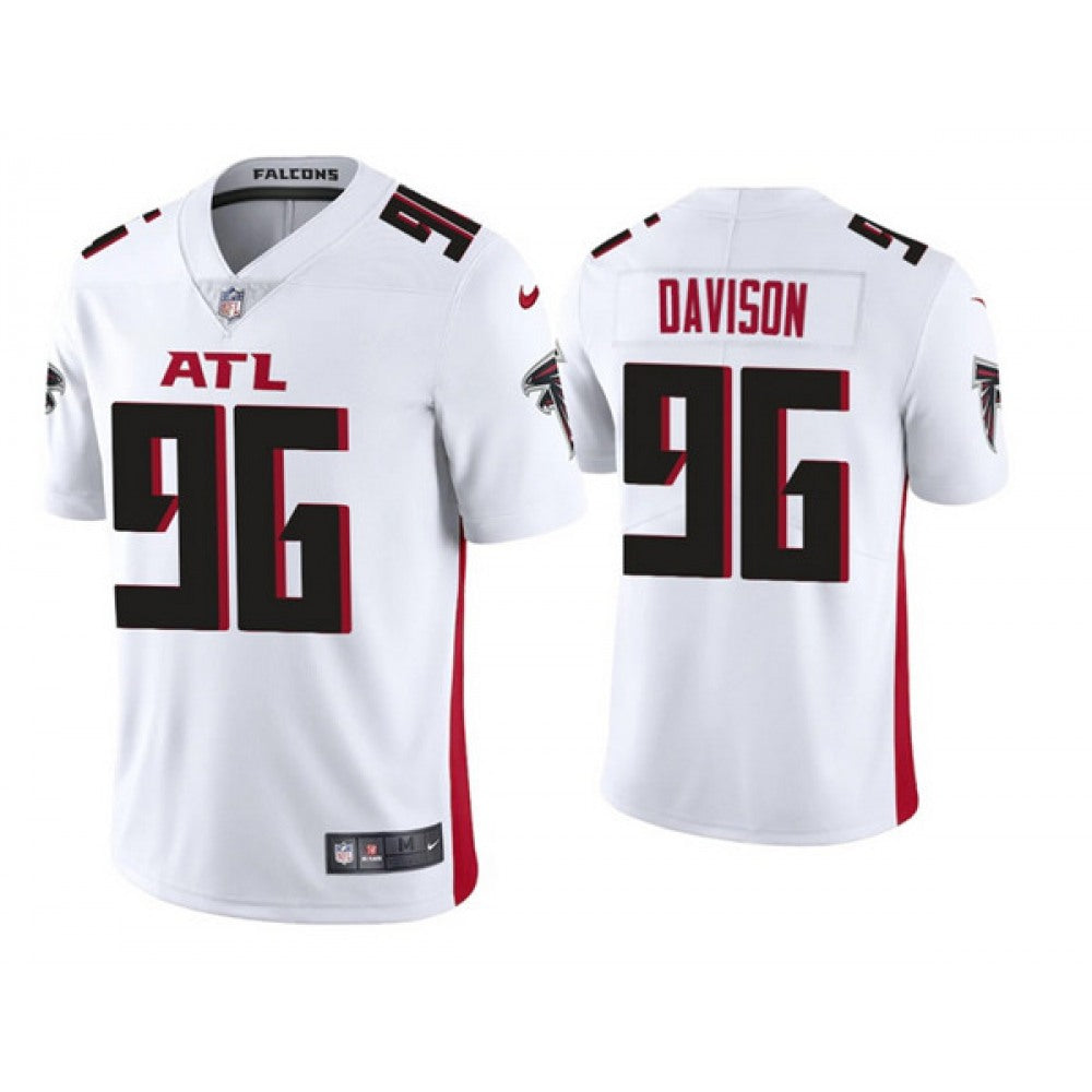 Men's Atlanta Falcons #96 Tyeler Davison New White Vapor Untouchable Limited Stitched NFL Jersey 