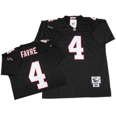 Mitchell&Ness Falcons #4 Brett Favre Black Stitched NFL Throwback NFL Jersey 