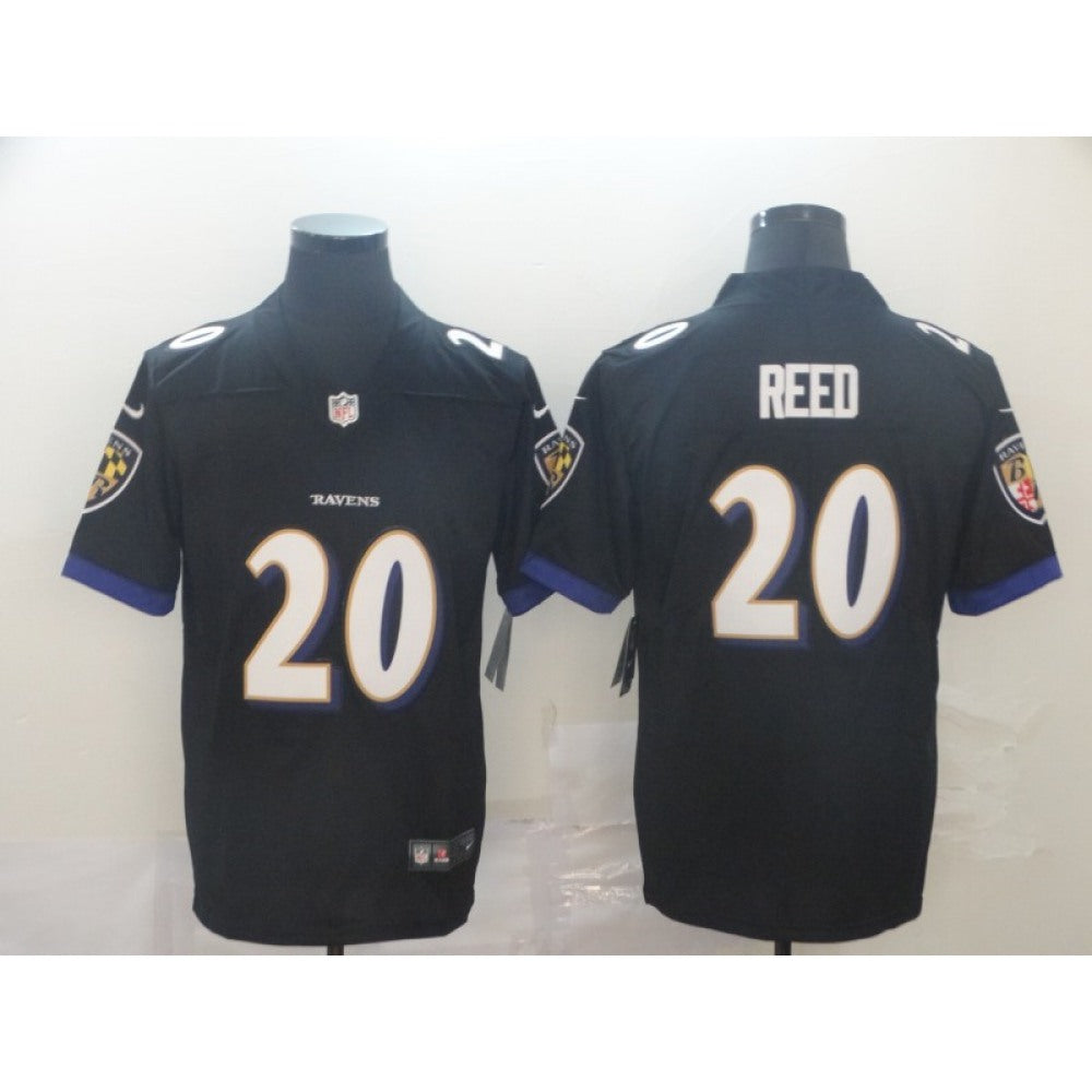 Men's Baltimore Ravens #20 Ed Reed Black Vapor Untouchable NFL Jersey 