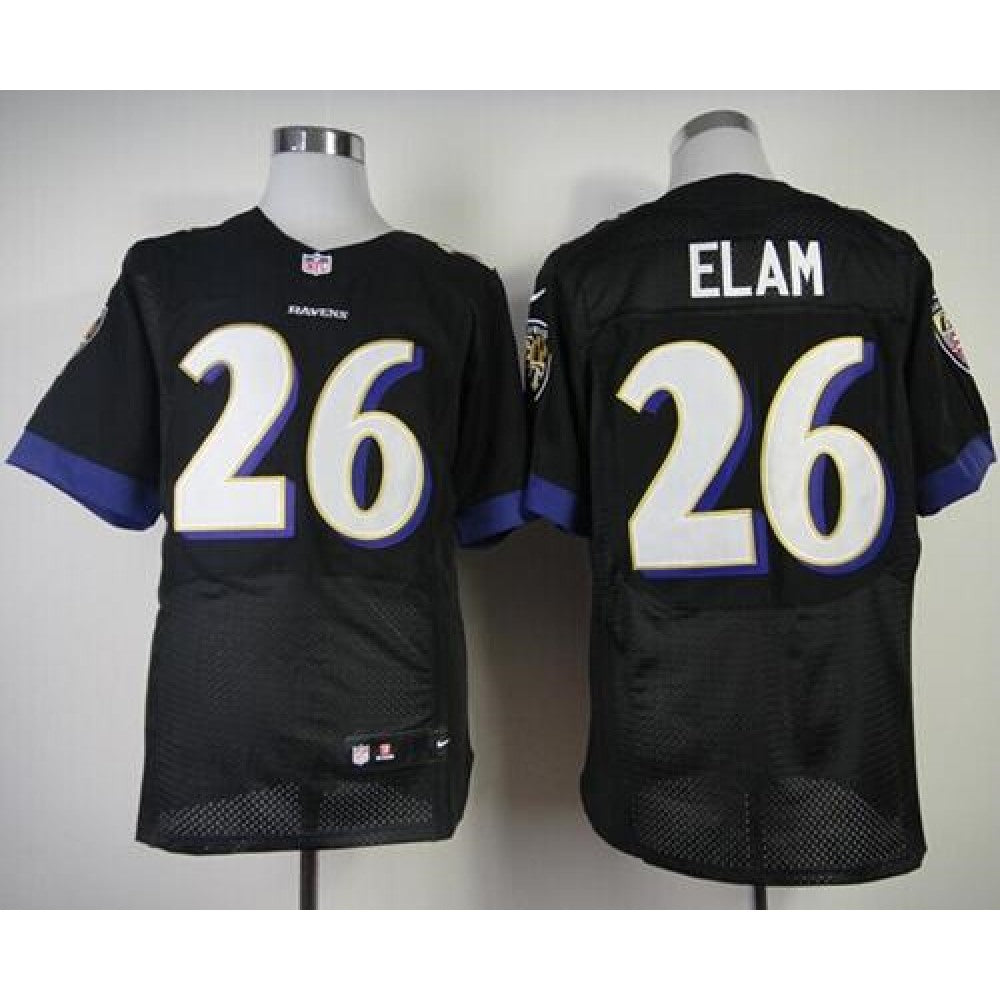 Ravens #26 Matt Elam Black Alternate Men's Stitched NFL New Elite Jersey 
