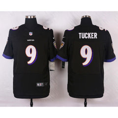 Ravens #9 Justin Tucker Black Men's Stitched NFL New Elite Jersey 