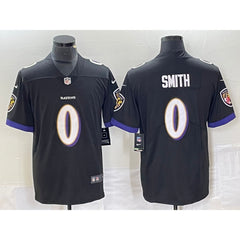 Men's Baltimore Ravens #0 Roquan Smith Black Vapor Untouchable Limited Football Jersey 