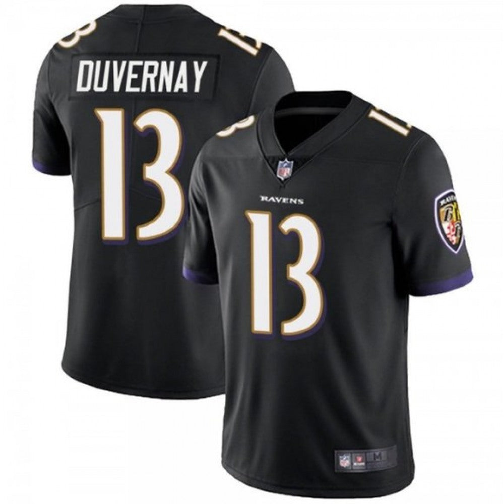 Men's Baltimore Ravens #13 Devin Duvernay Black Vapor Untouchable Limited Jersey 