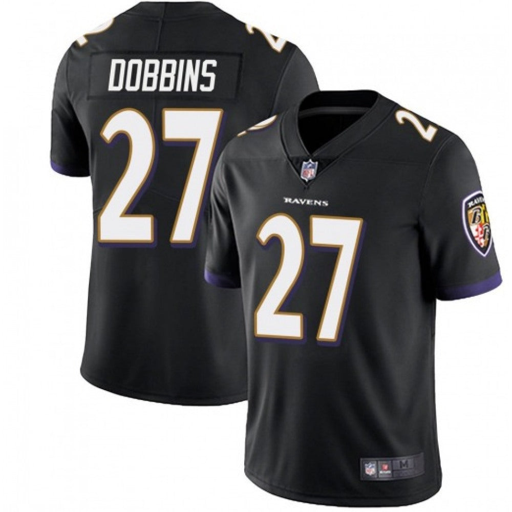Men's Baltimore Ravens #27 J.K. Dobbins Black Vapor Untouchable Limited Jersey 