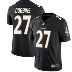 Men's Baltimore Ravens #27 J.K. Dobbins Black Vapor Untouchable Limited Jersey 