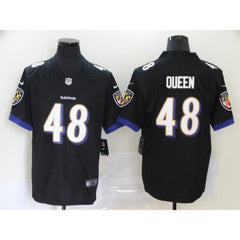 Men's Baltimore Ravens #48 Patrick Queen Black Vapor Untouchable Limited Jersey 