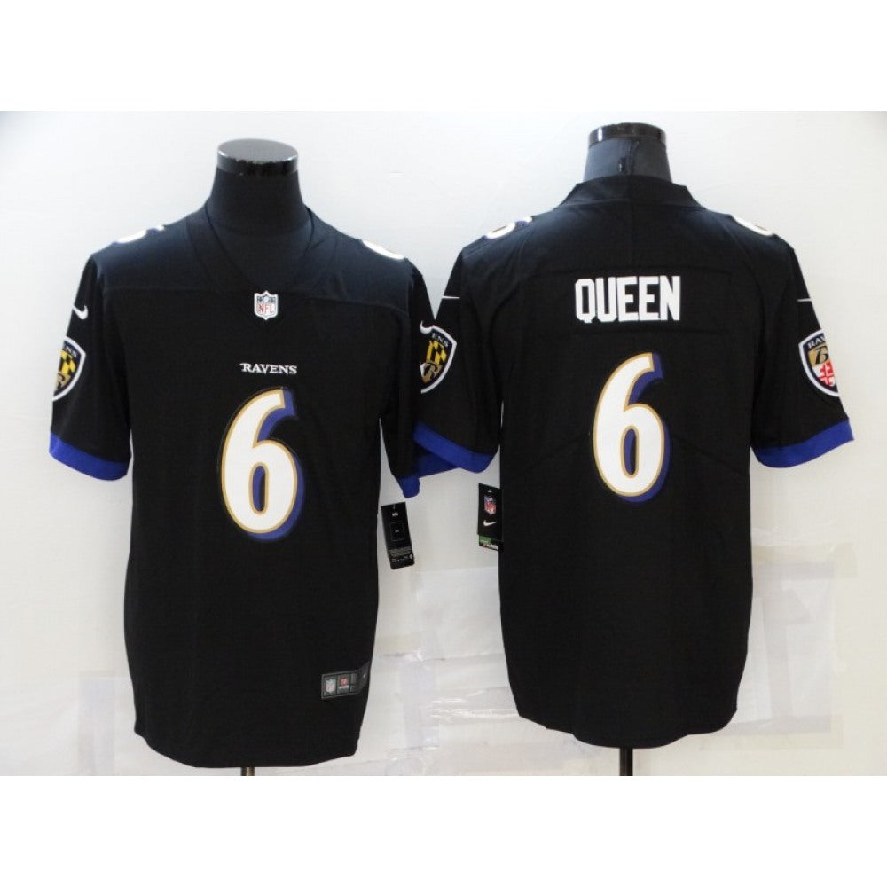Men's Baltimore Ravens #6 Patrick Queen Black Vapor Untouchable Limited Stitched Jersey 