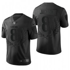 Men's Baltimore Ravens #8 Lamar Jackson Black Special Edition Limited Stitched Jersey 