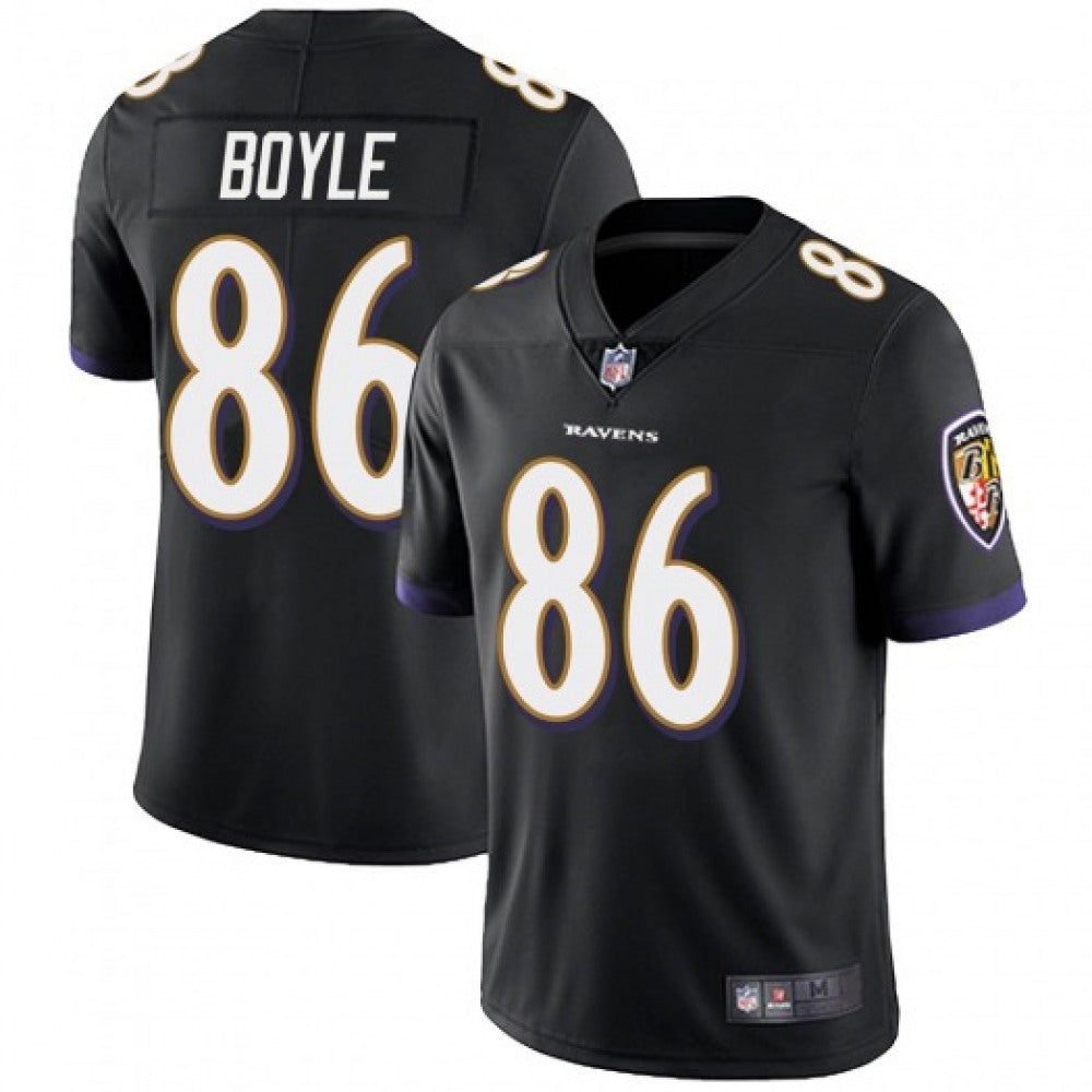 Men's Baltimore Ravens #86 Nick Boyle Black Vapor Untouchable Limited Jersey 