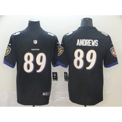 Men's Baltimore Ravens #89 Mark Andrews Black Vapor Untouchable Limited NFL Jersey 